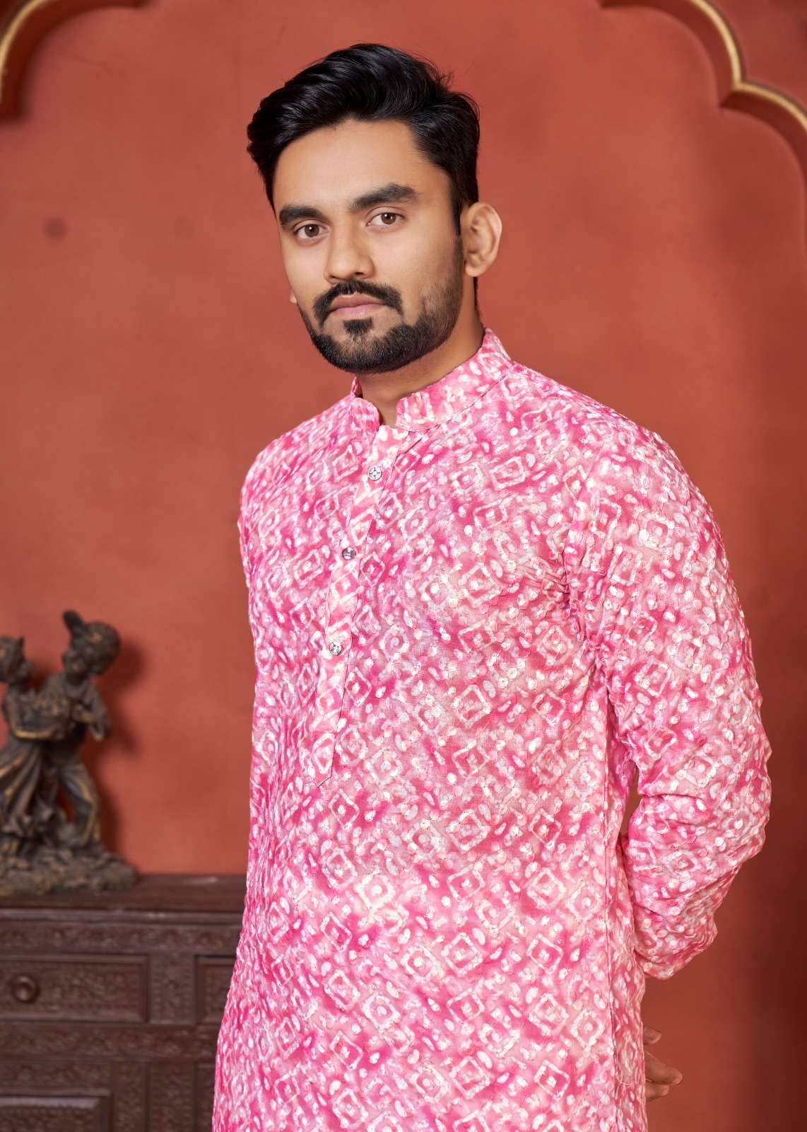 Schiffli Kurta V-2 Mens Kurta  wholesale catalog
