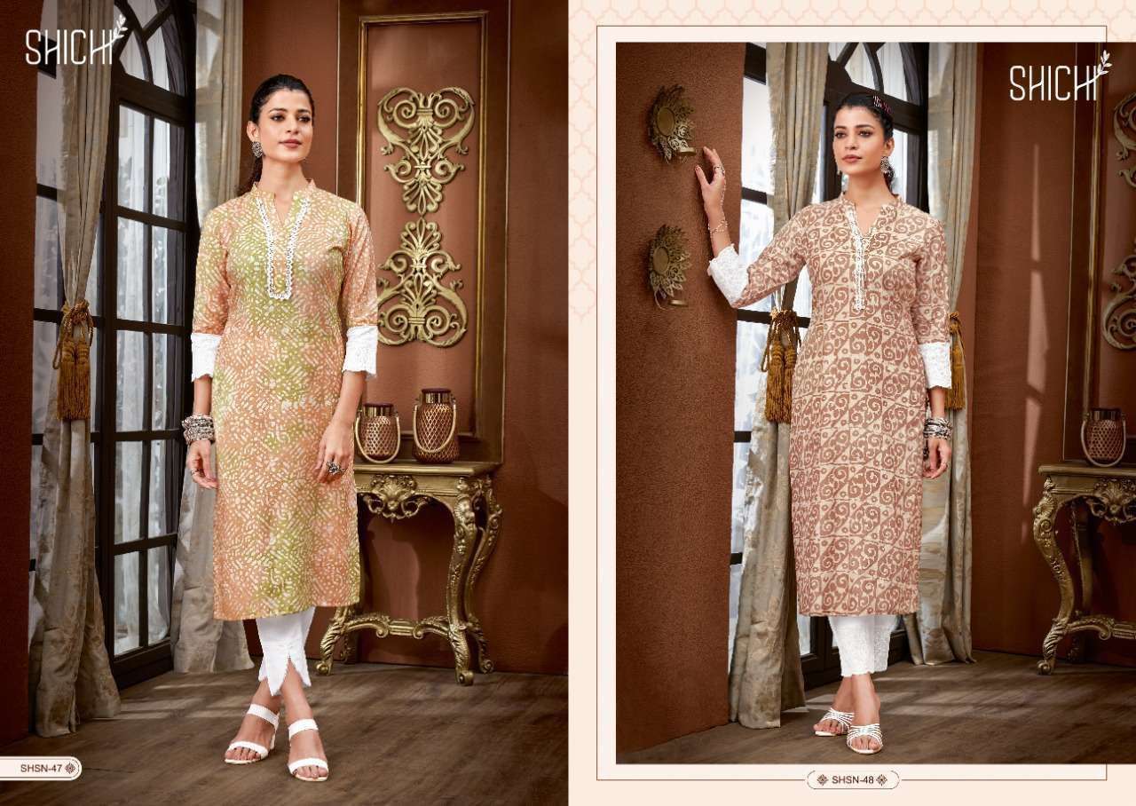 Shichi Sana Cotton Kurti Wholesale catalog