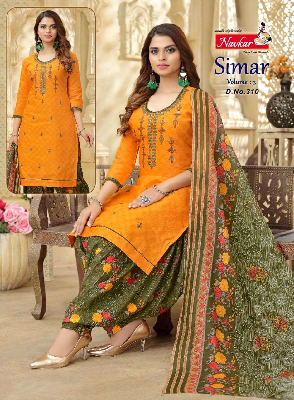 SIMAR VOL-3 SIKVANS EMBROIDERY WORK Dress Wholesale catalog