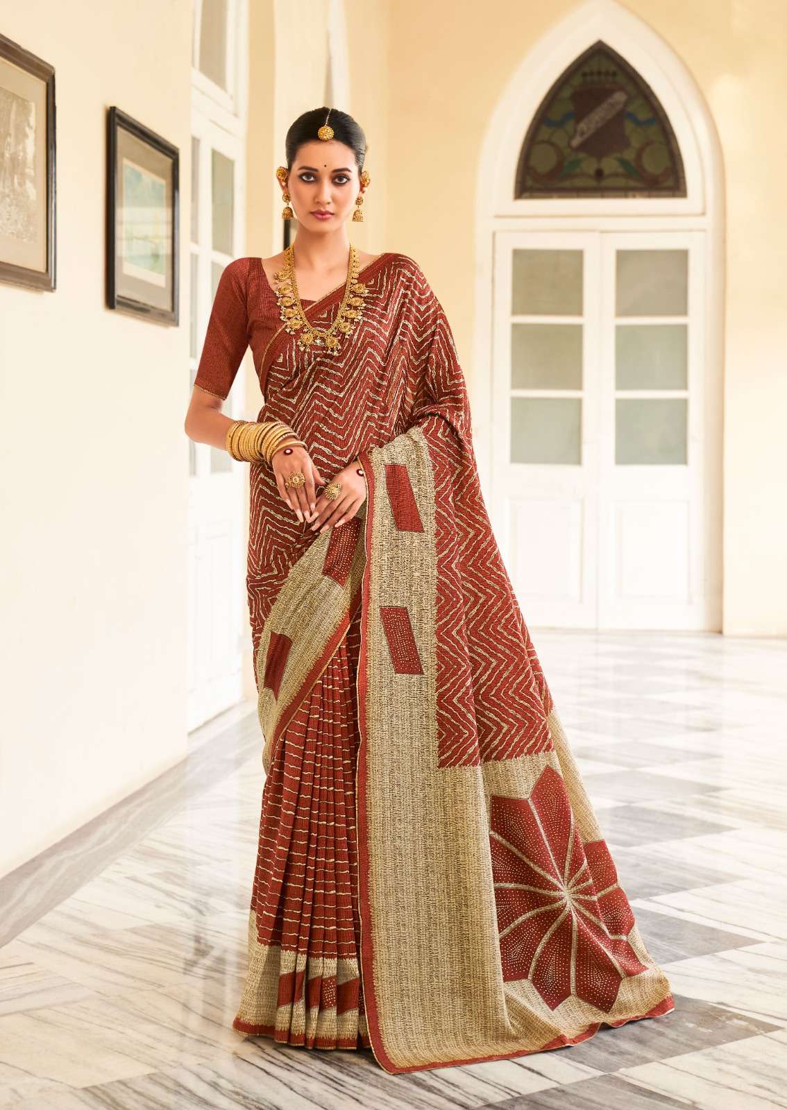 Sr Keesha Sarowski Work Fancy Saree Wholesale catalog