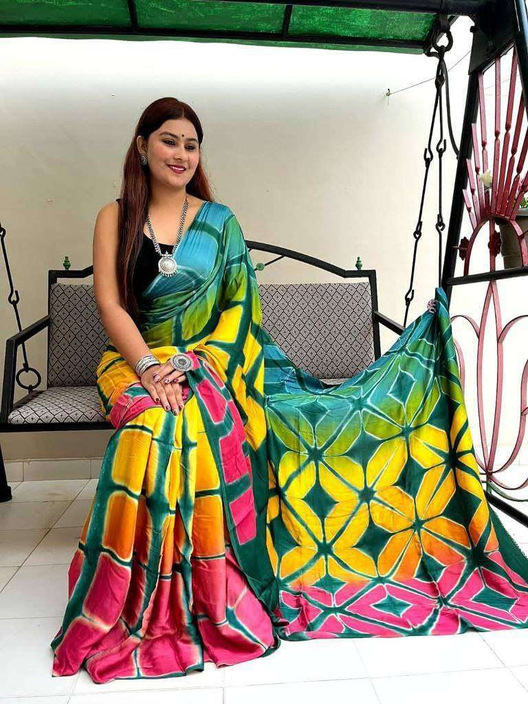 Ss 10 Fancy Digital Printed Dola Silk Saree Wholesale catalog