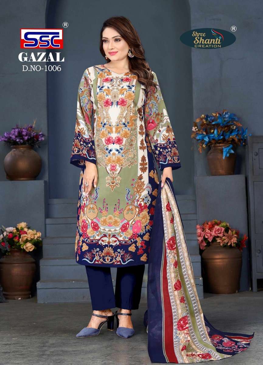 SSC Gazal Vol-1 – Dress Material Wholesale catalog