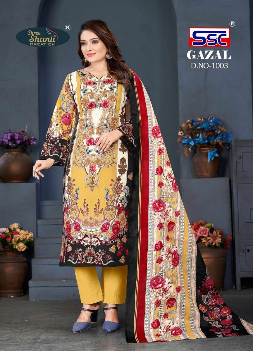 SSC Gazal Vol-1 – Dress Material Wholesale catalog