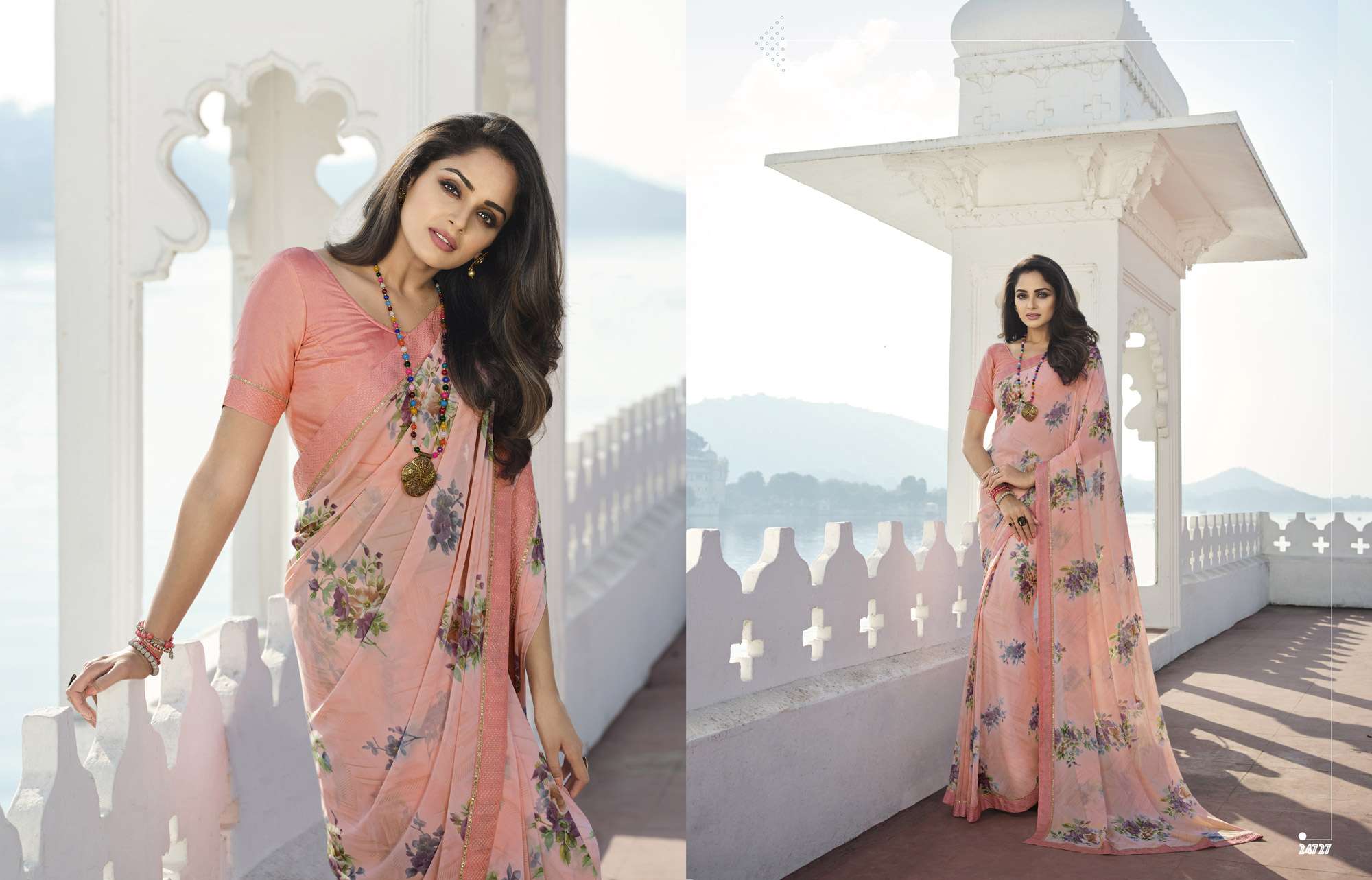 Starwalk Vol 70 Fancy Printed Georgette Saree Wholesale catalog