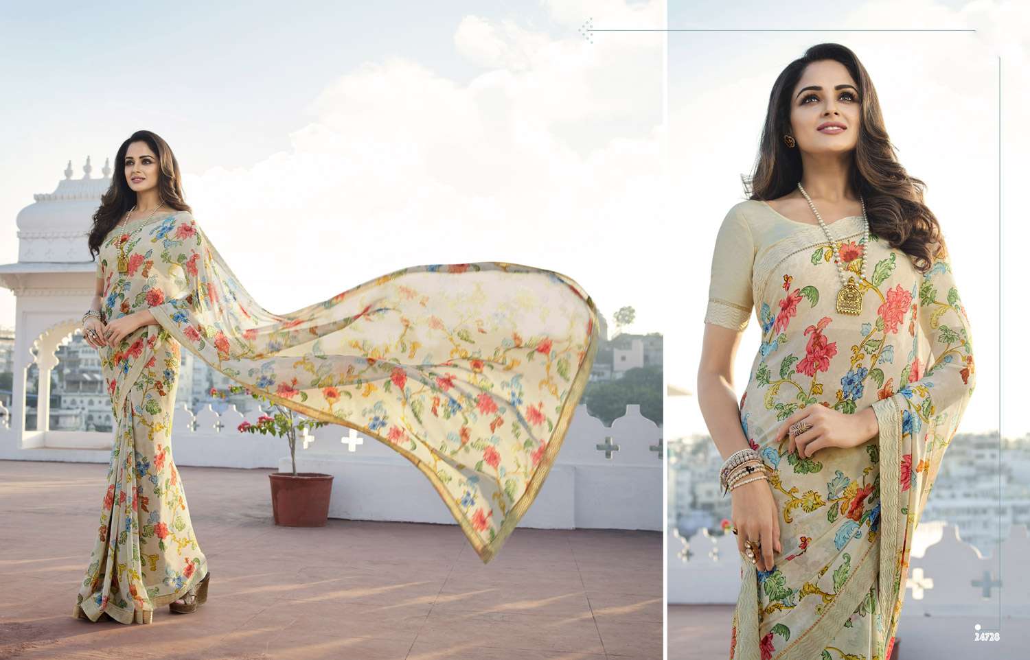 Starwalk Vol 70 Fancy Printed Georgette Saree Wholesale catalog