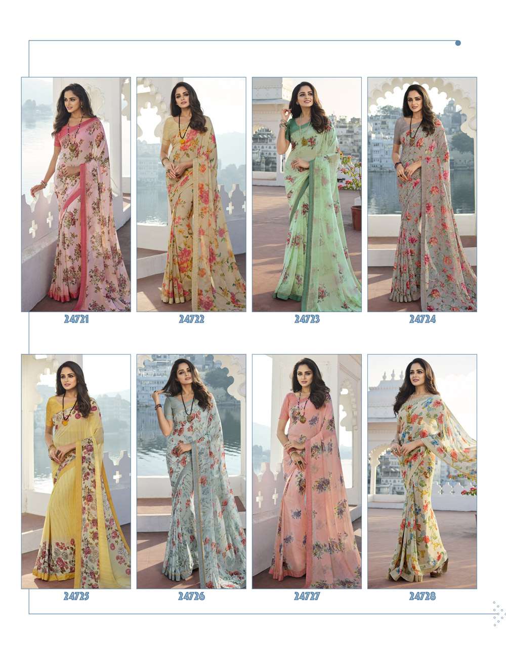 Starwalk Vol 70 Fancy Printed Georgette Saree Wholesale catalog