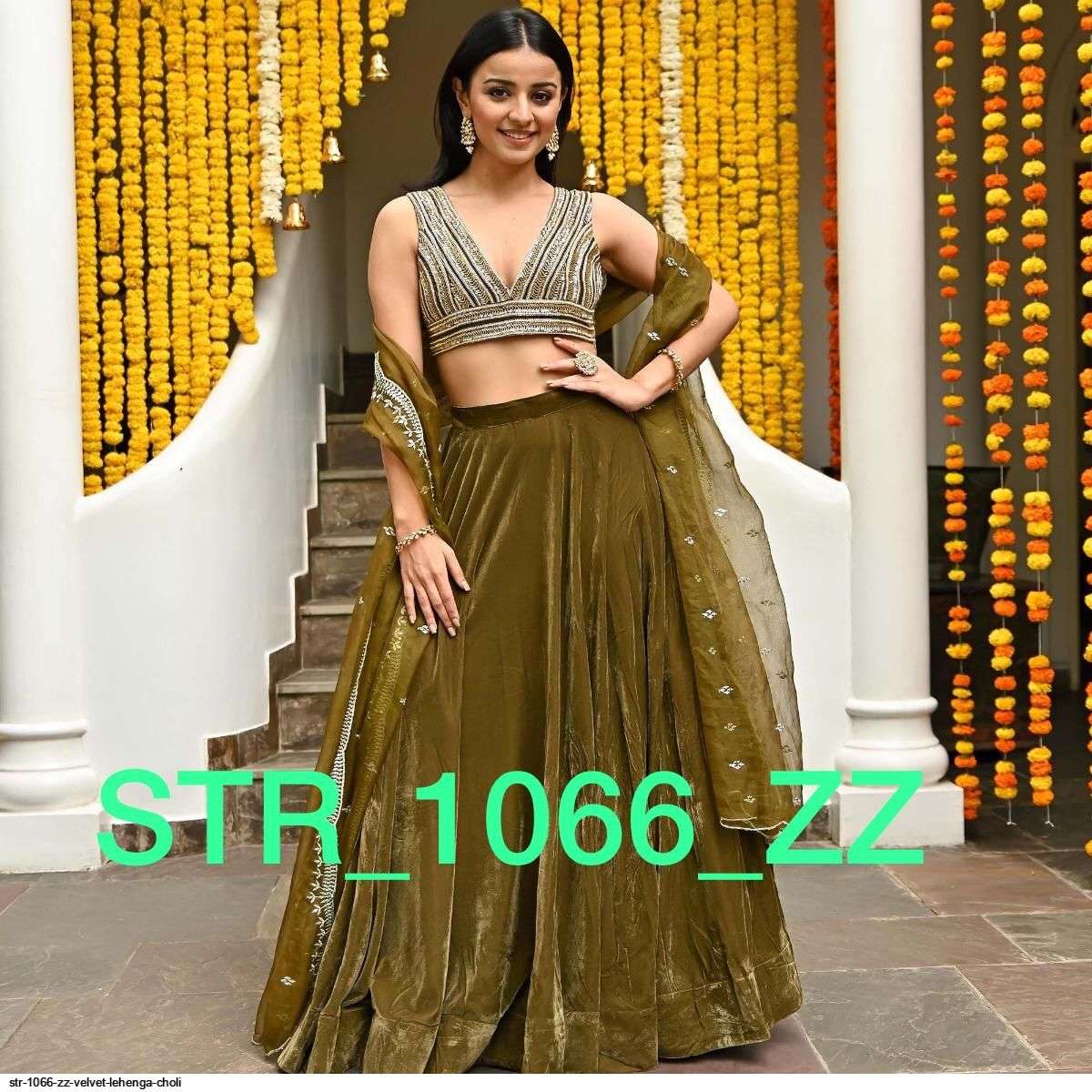 STR 1066 ZZ VELVET LEHENGA CHOLI Wholesale catalog