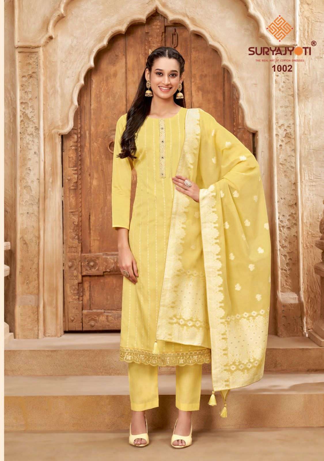  SURYAJYOTI KHANAK ADVANCE VOL-1 DRESS MATERIALS WHOLESALE PRICE