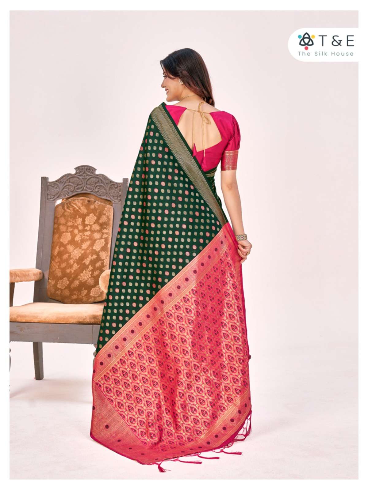 T And E Aagman Designer Silk Saree Wholesale catalog