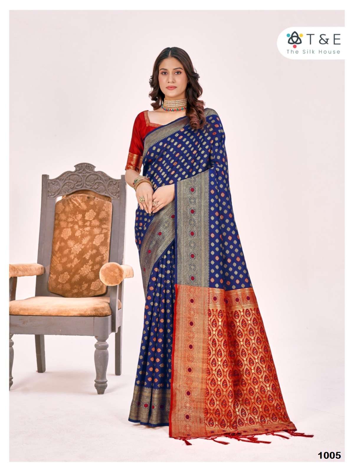 T And E Aagman Designer Silk Saree Wholesale catalog