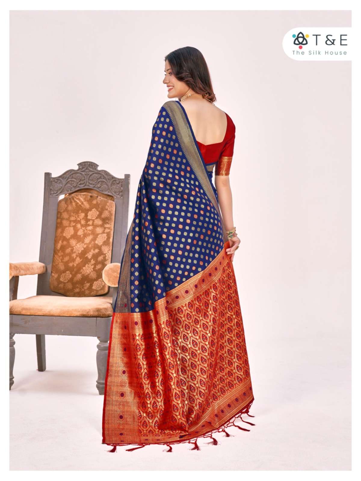 T And E Aagman Designer Silk Saree Wholesale catalog