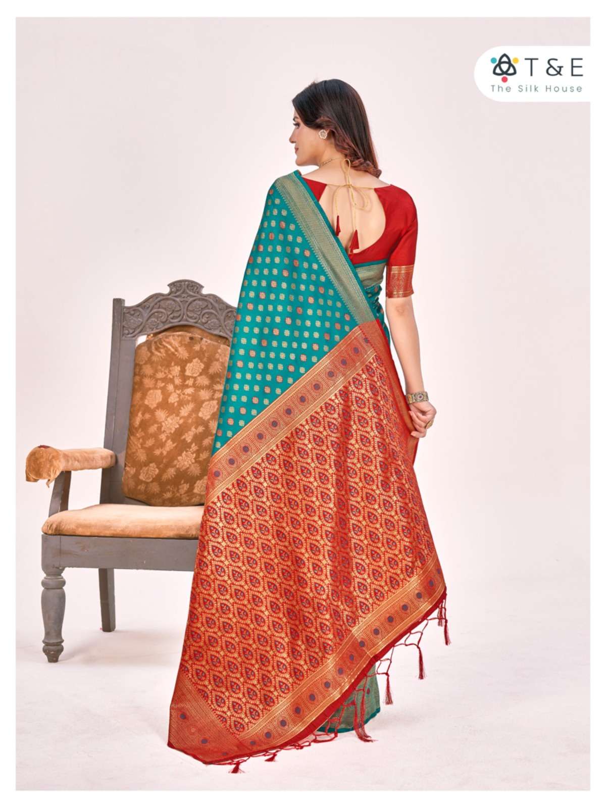 T And E Aagman Designer Silk Saree Wholesale catalog