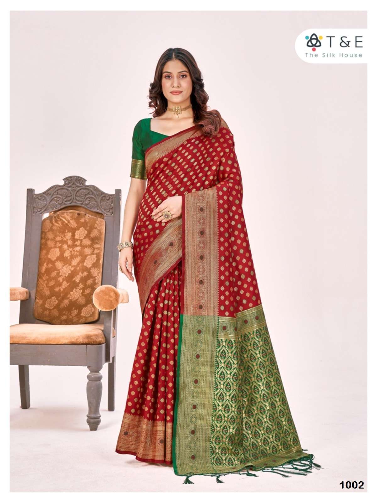 T And E Aagman Designer Silk Saree Wholesale catalog