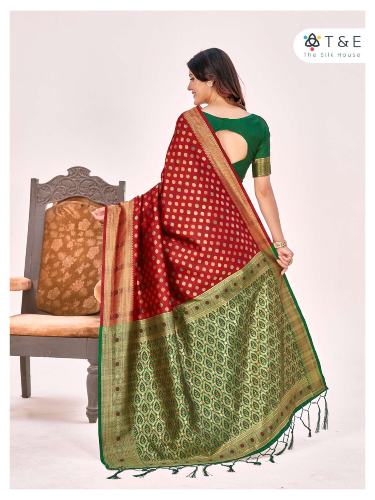 T And E Aagman Designer Silk Saree Wholesale catalog
