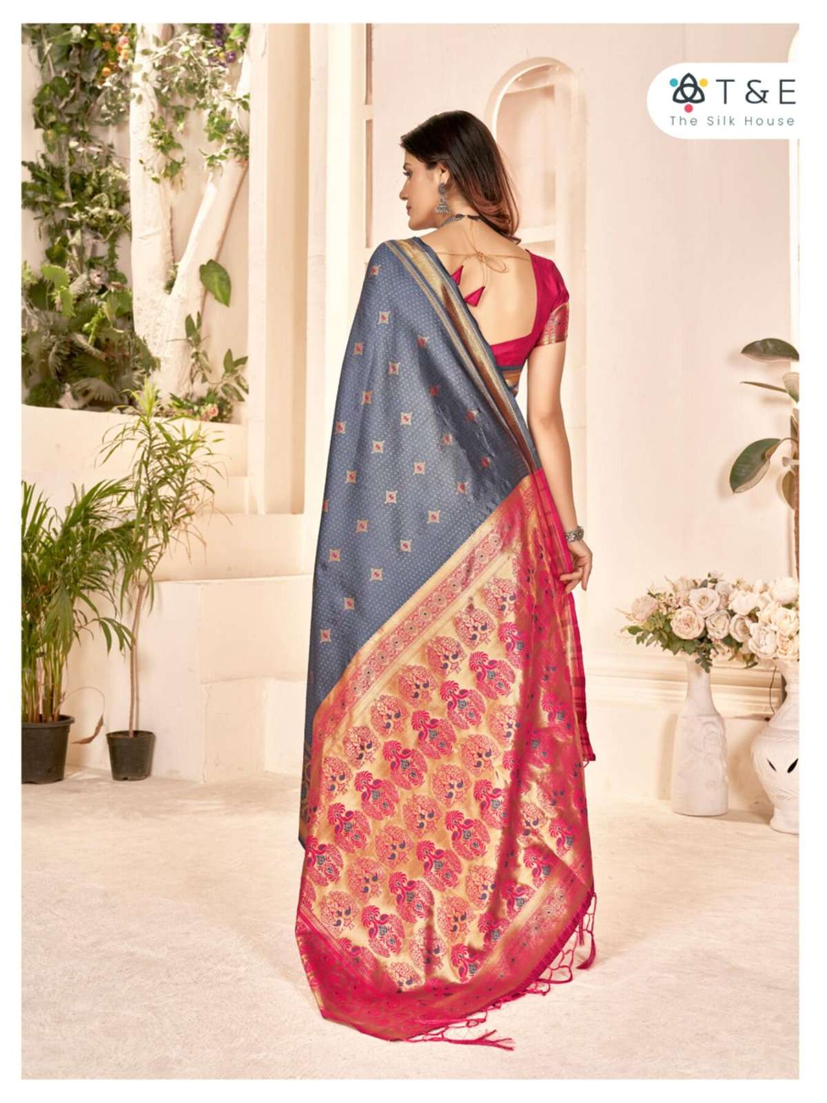 T And E Aaradhya Silk Designer Saree Wholesale catalog