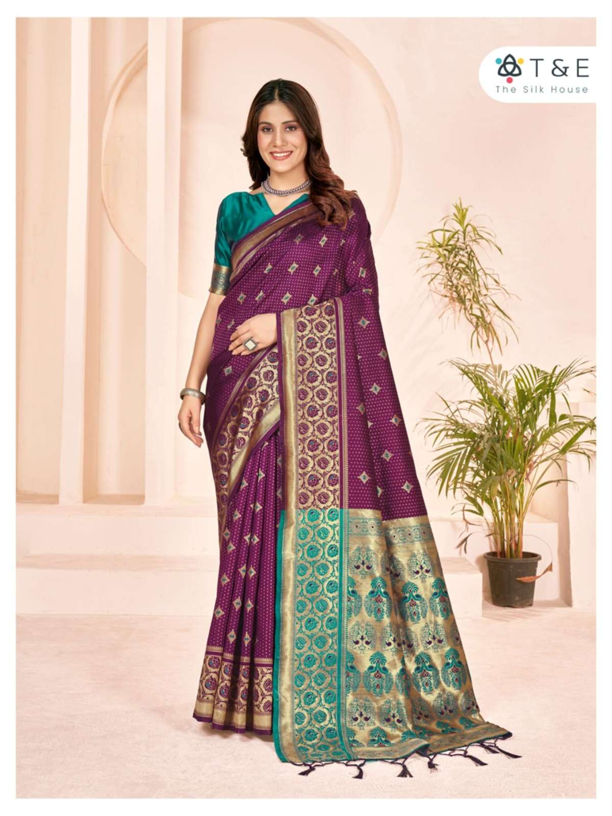T And E Aaradhya Silk Designer Saree Wholesale catalog
