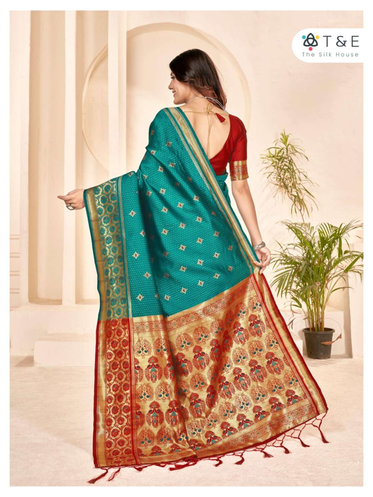 T And E Aaradhya Silk Designer Saree Wholesale catalog