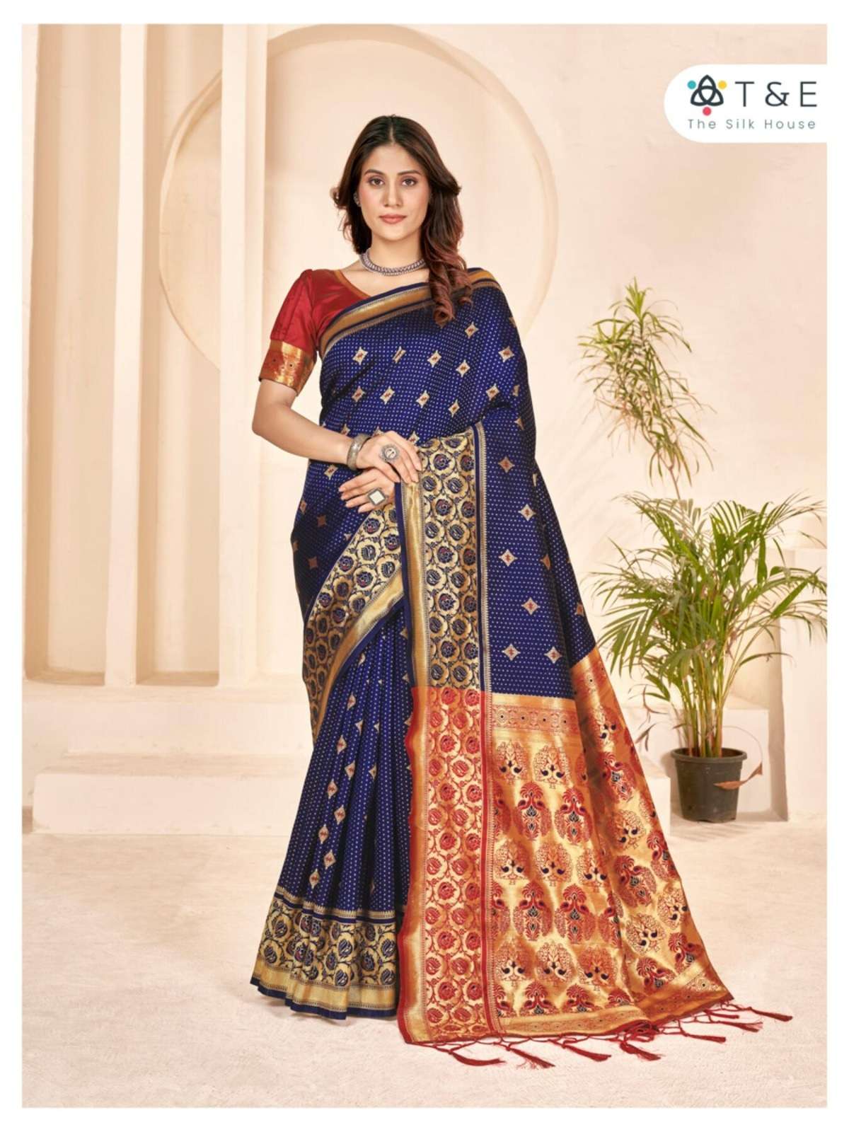 T And E Aaradhya Silk Designer Saree Wholesale catalog
