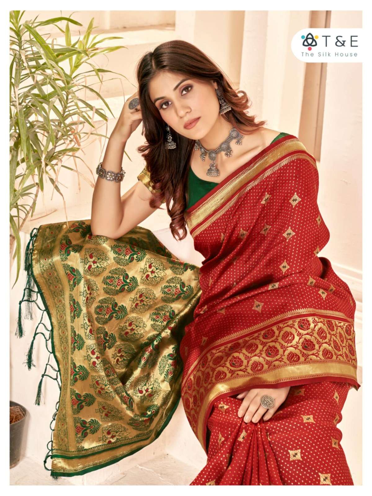 T And E Aaradhya Silk Designer Saree Wholesale catalog