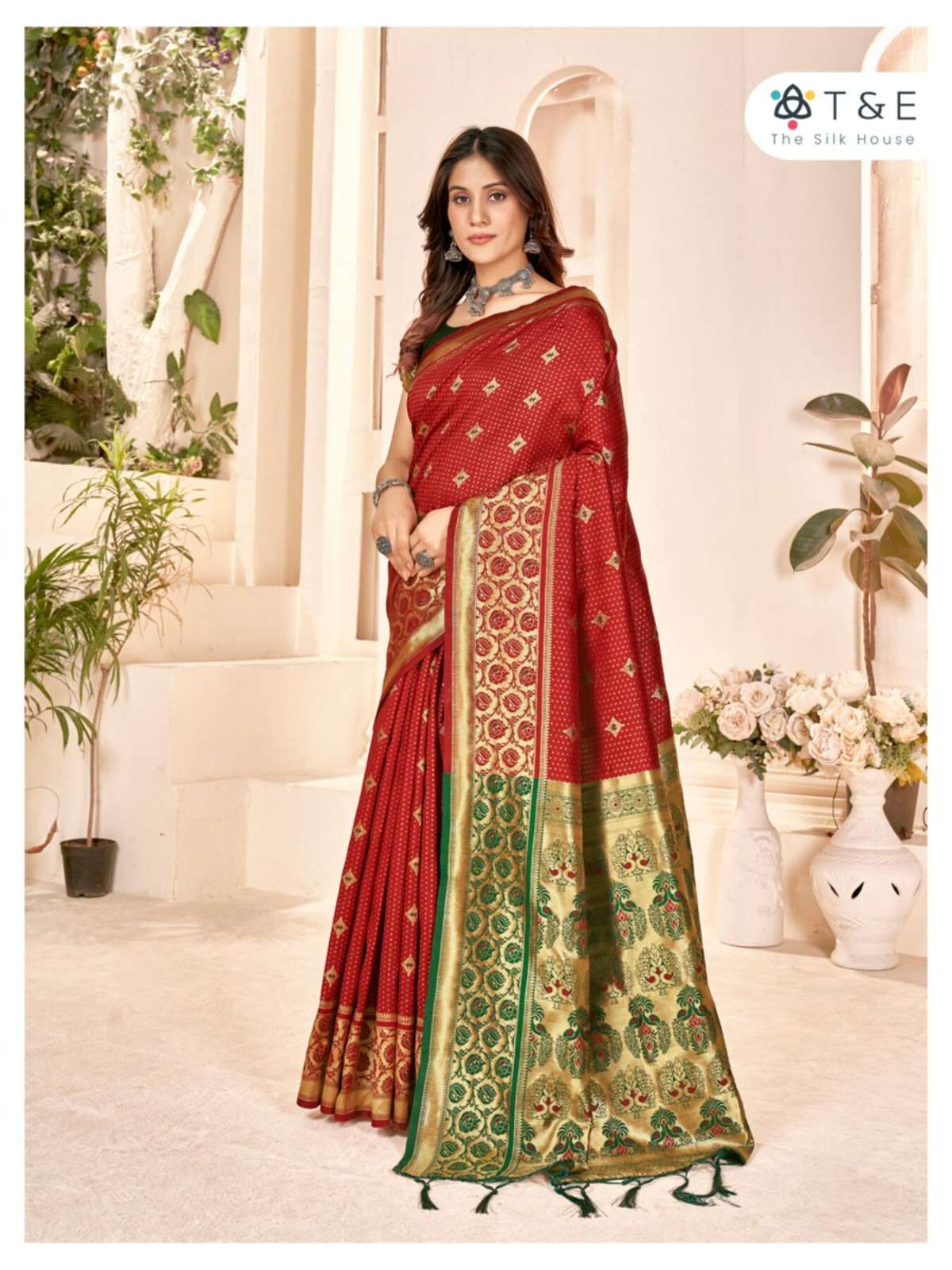 T And E Aaradhya Silk Designer Saree Wholesale catalog