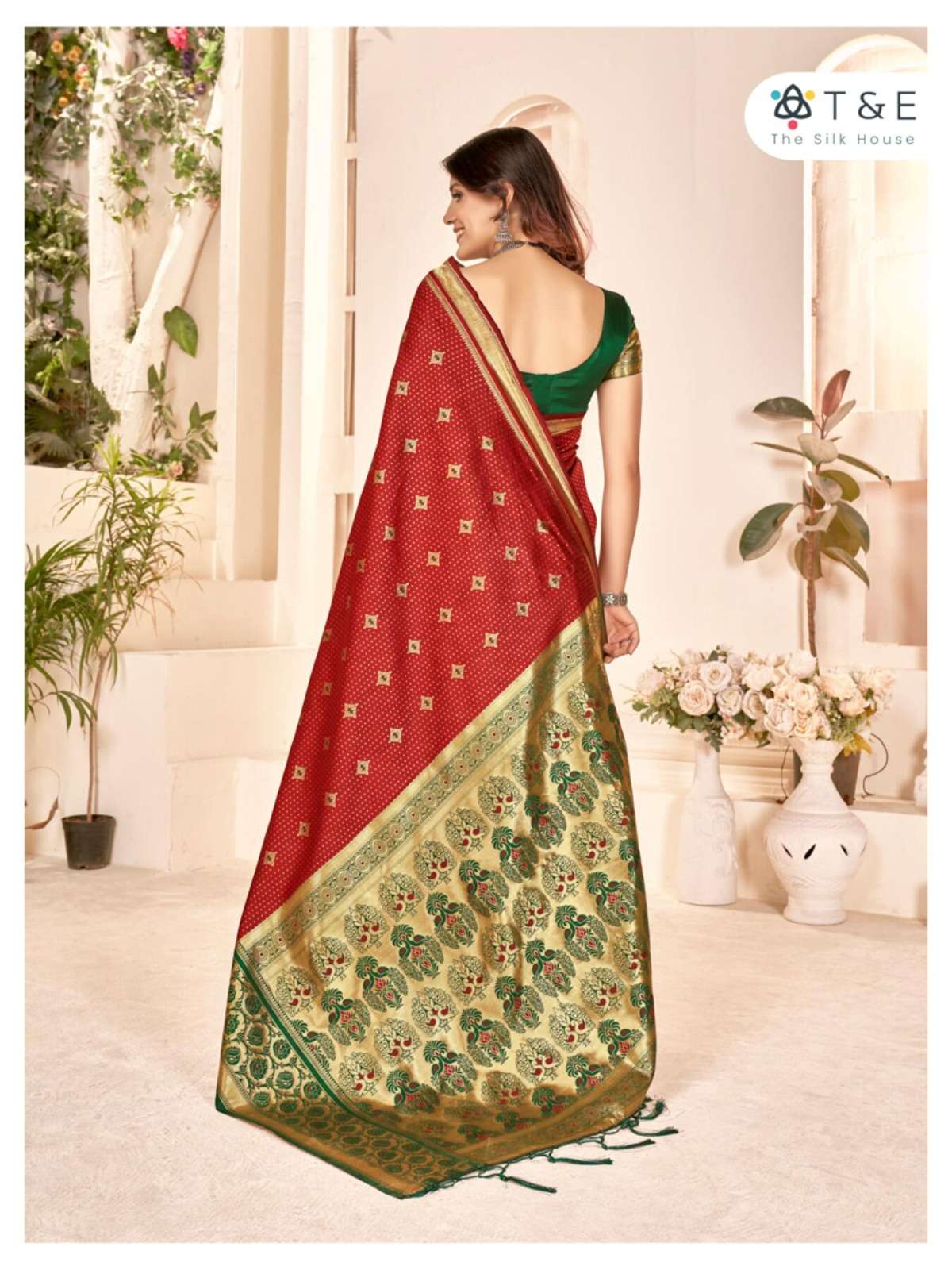 T And E Aaradhya Silk Designer Saree Wholesale catalog