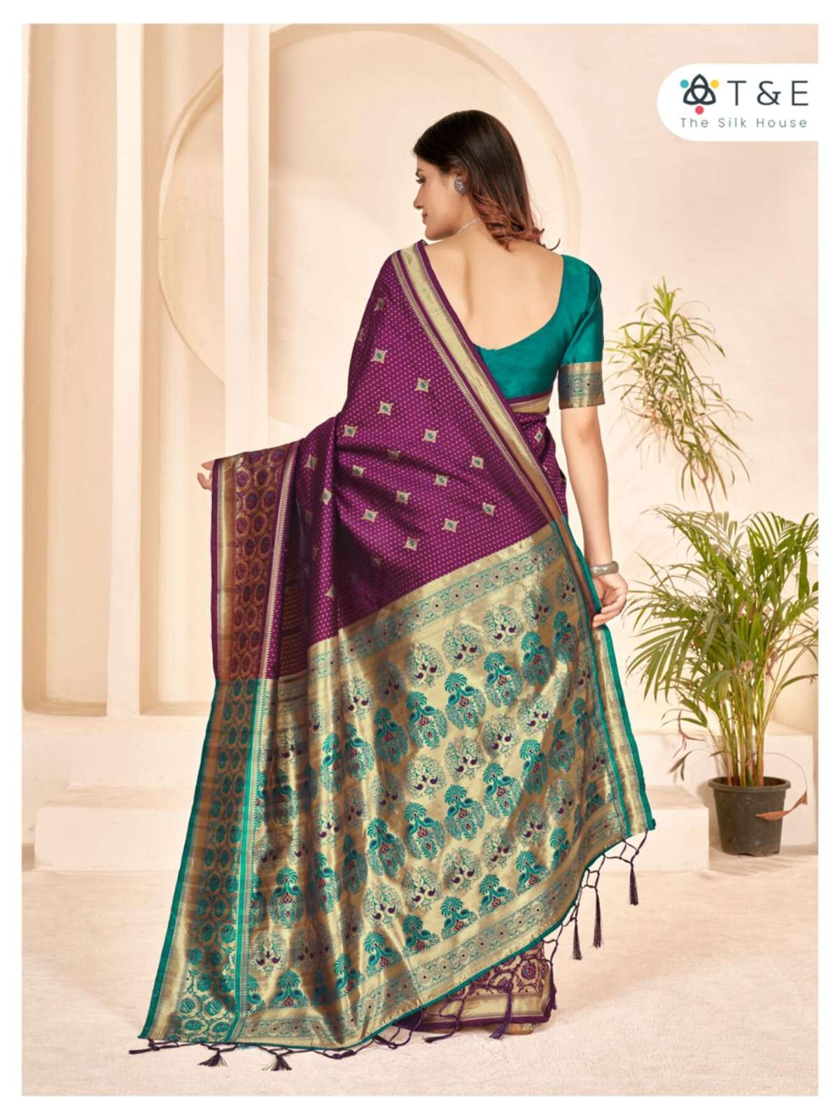 T And E Aaradhya Silk Designer Saree Wholesale catalog