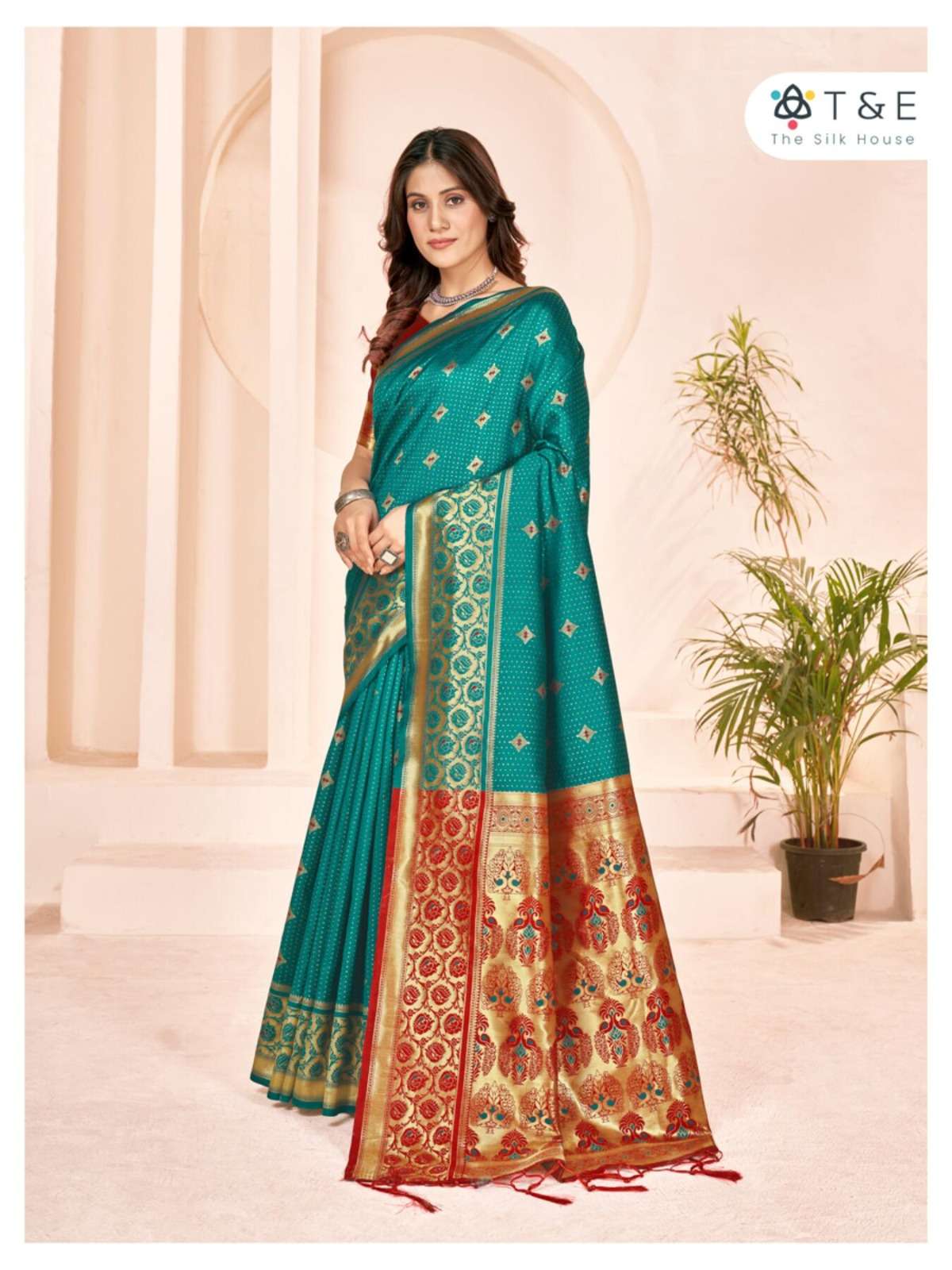 T And E Aaradhya Silk Designer Saree Wholesale catalog