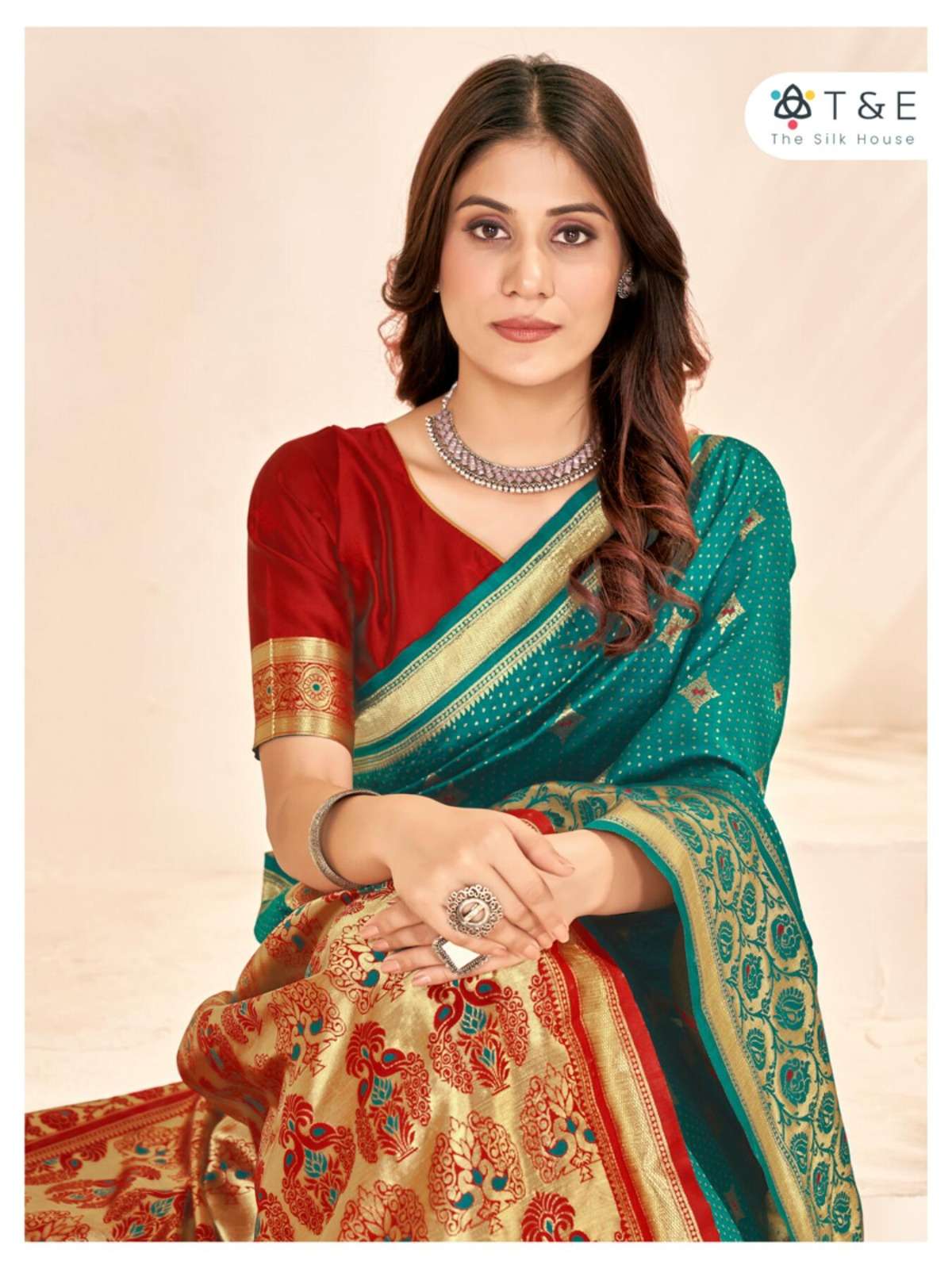 T And E Aaradhya Silk Designer Saree Wholesale catalog