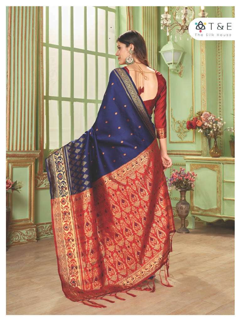 T And E Anika Silk Festive Designer Saree Wholesale catalog