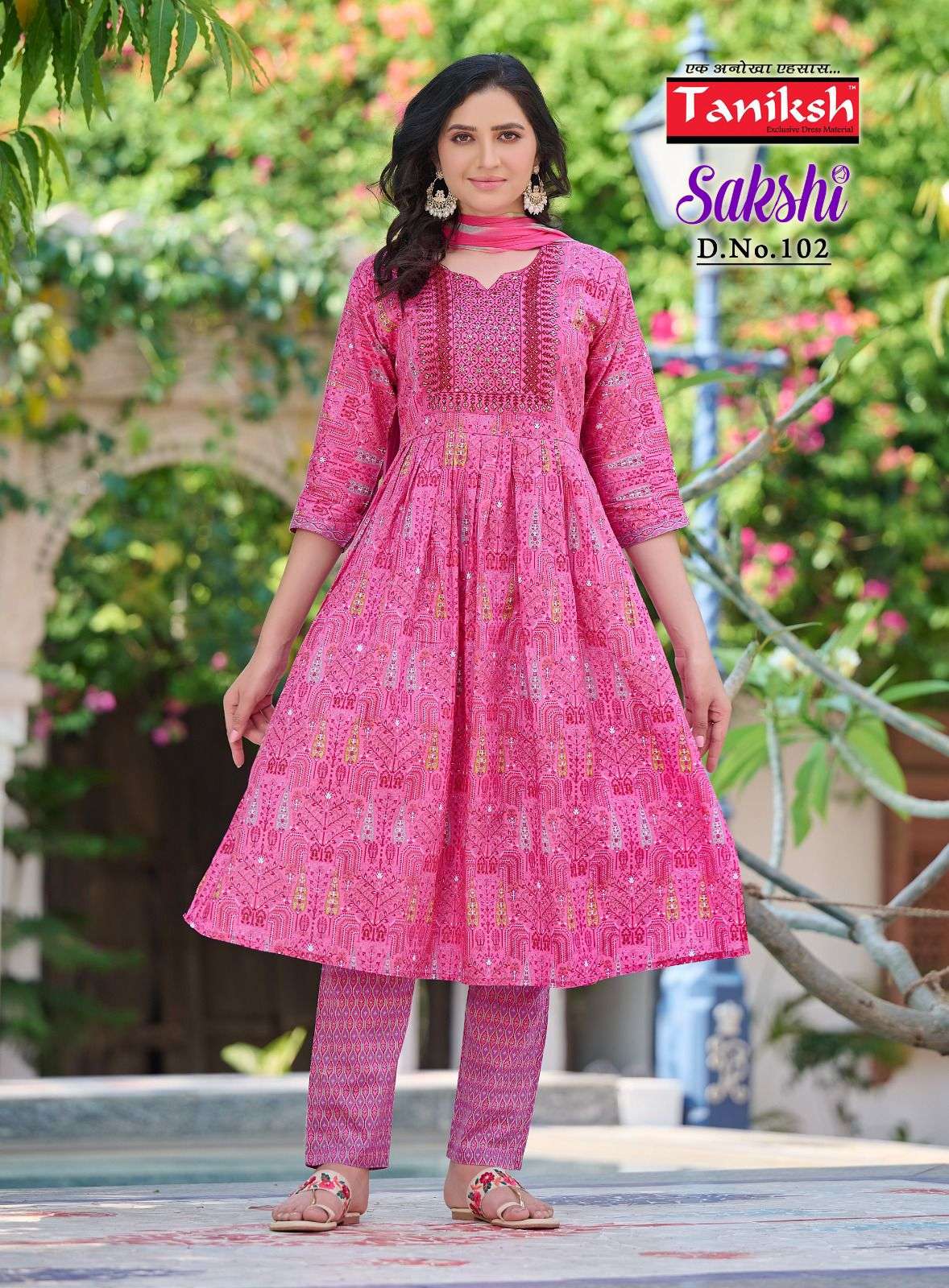 TANIKSH EMBROIDERY SIKVANS WORK Kurti Wholesale catalog