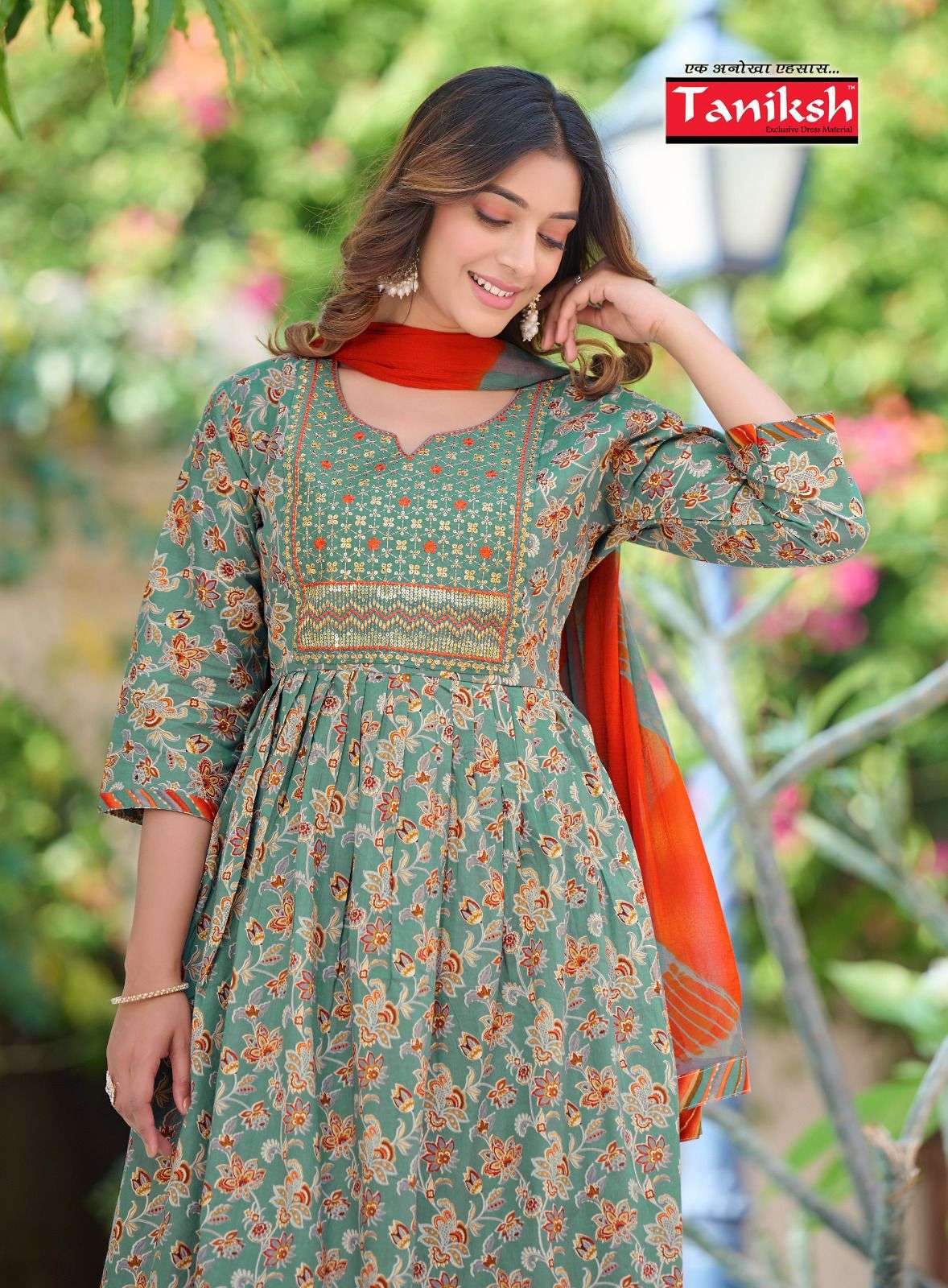 TANIKSH EMBROIDERY SIKVANS WORK Kurti Wholesale catalog