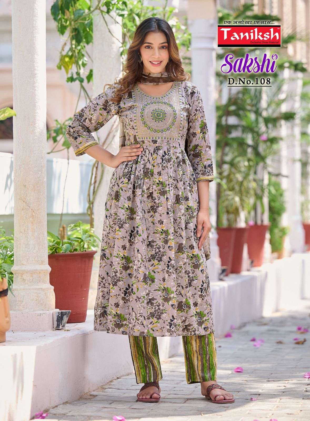 TANIKSH EMBROIDERY SIKVANS WORK Kurti Wholesale catalog