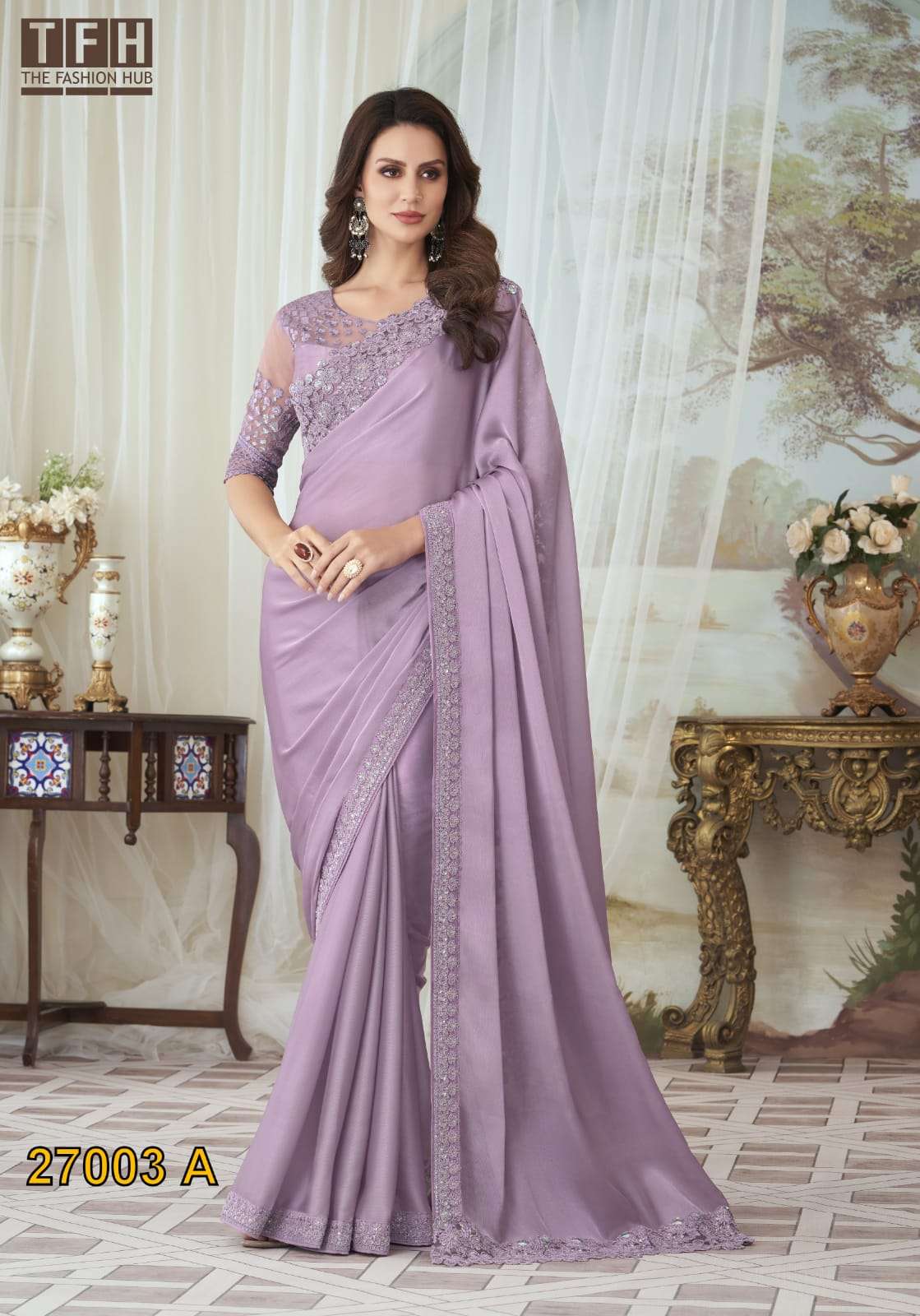Tfh Silver Screen 27003 Exclusive Designer Saree Wholesale catalog