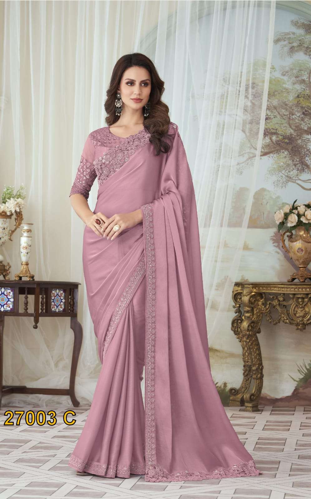 Tfh Silver Screen 27003 Exclusive Designer Saree Wholesale catalog