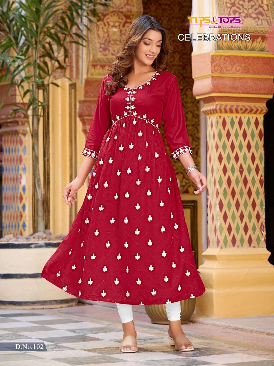 TIPS & TOPS CELEBRATIONS Fancy ALIA Style Kurtis Wholesale catalog