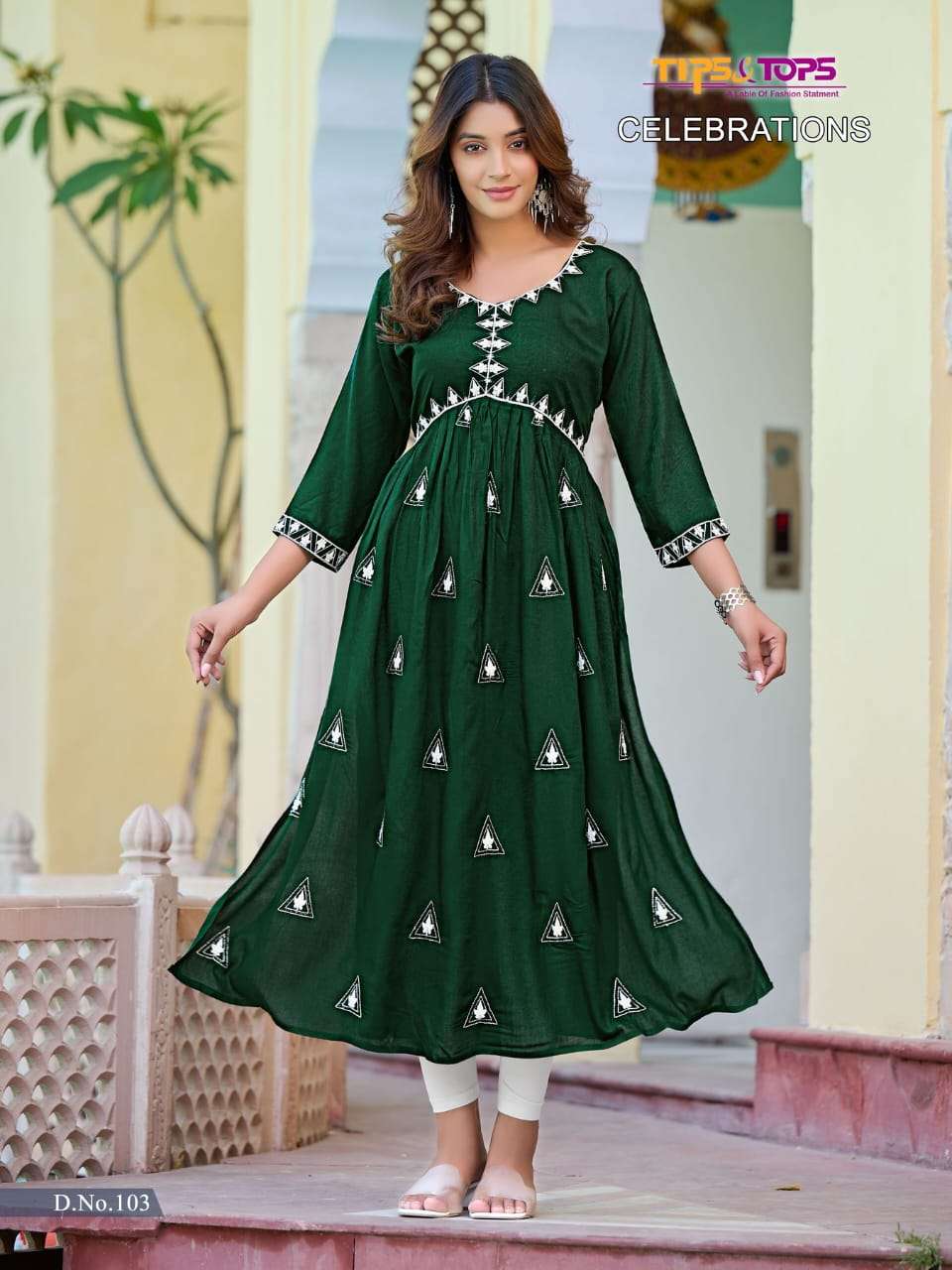 TIPS & TOPS CELEBRATIONS Fancy ALIA Style Kurtis Wholesale catalog