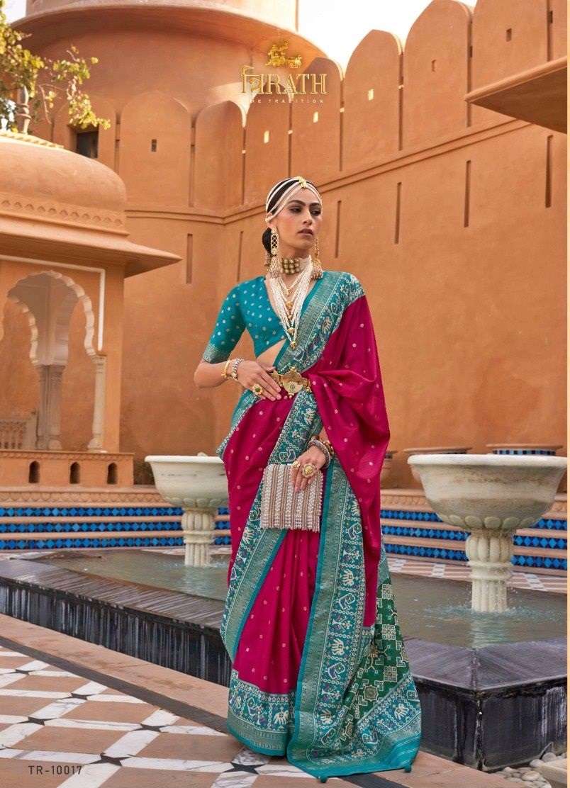 Trirath Pure Patola Designer Silk Saree Wholesale catalog