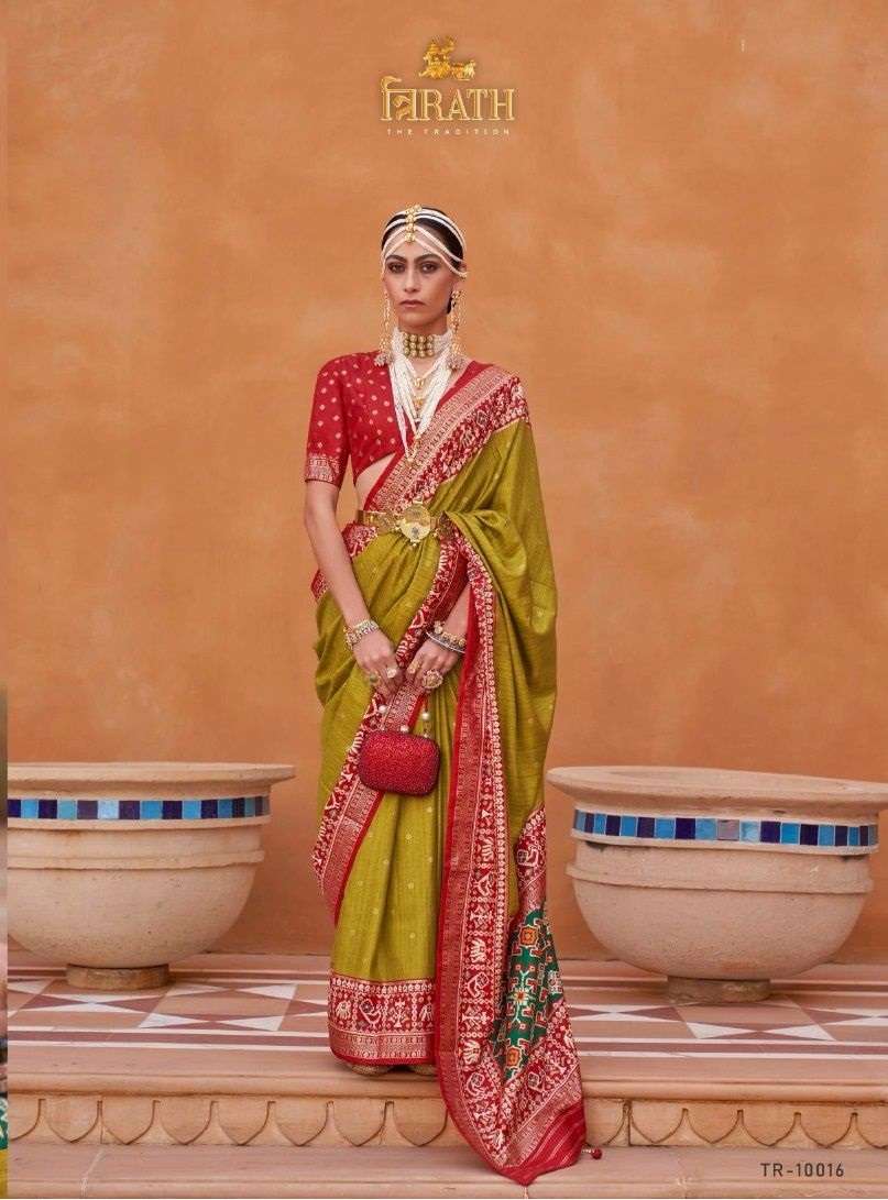 Trirath Pure Patola Designer Silk Saree Wholesale catalog