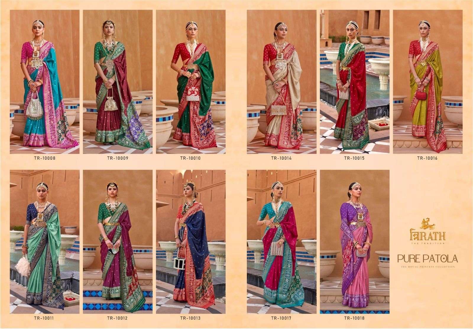 Trirath Pure Patola Designer Silk Saree Wholesale catalog