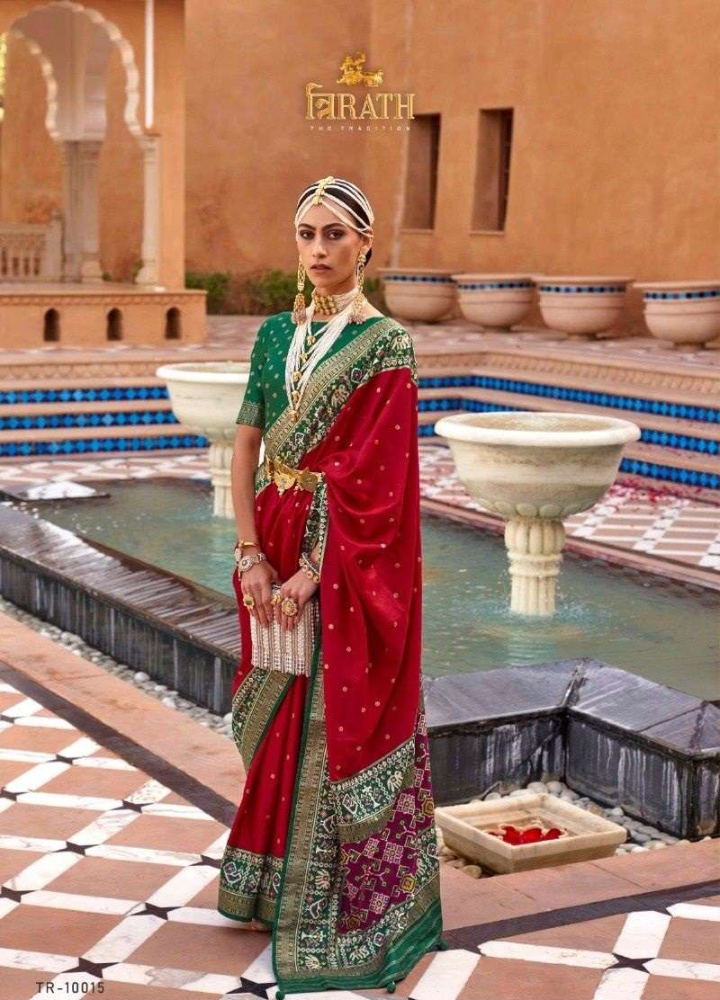 Trirath Pure Patola Designer Silk Saree Wholesale catalog
