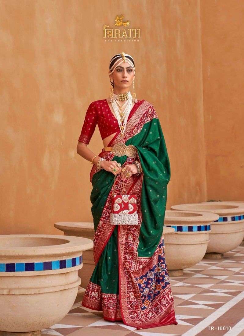 Trirath Pure Patola Designer Silk Saree Wholesale catalog