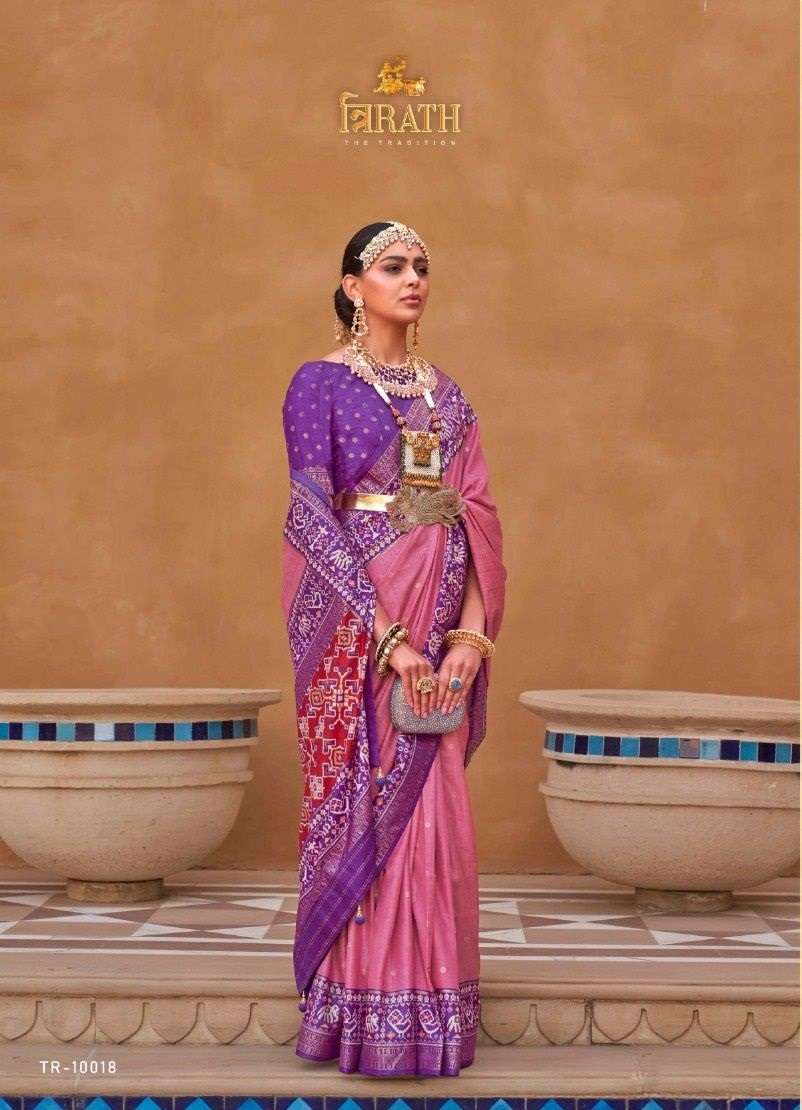 Trirath Pure Patola Designer Silk Saree Wholesale catalog