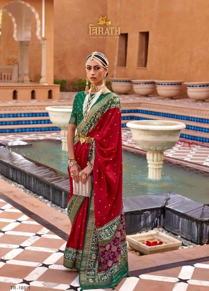 Trirath Pure Patola Designer Silk Saree Wholesale catalog