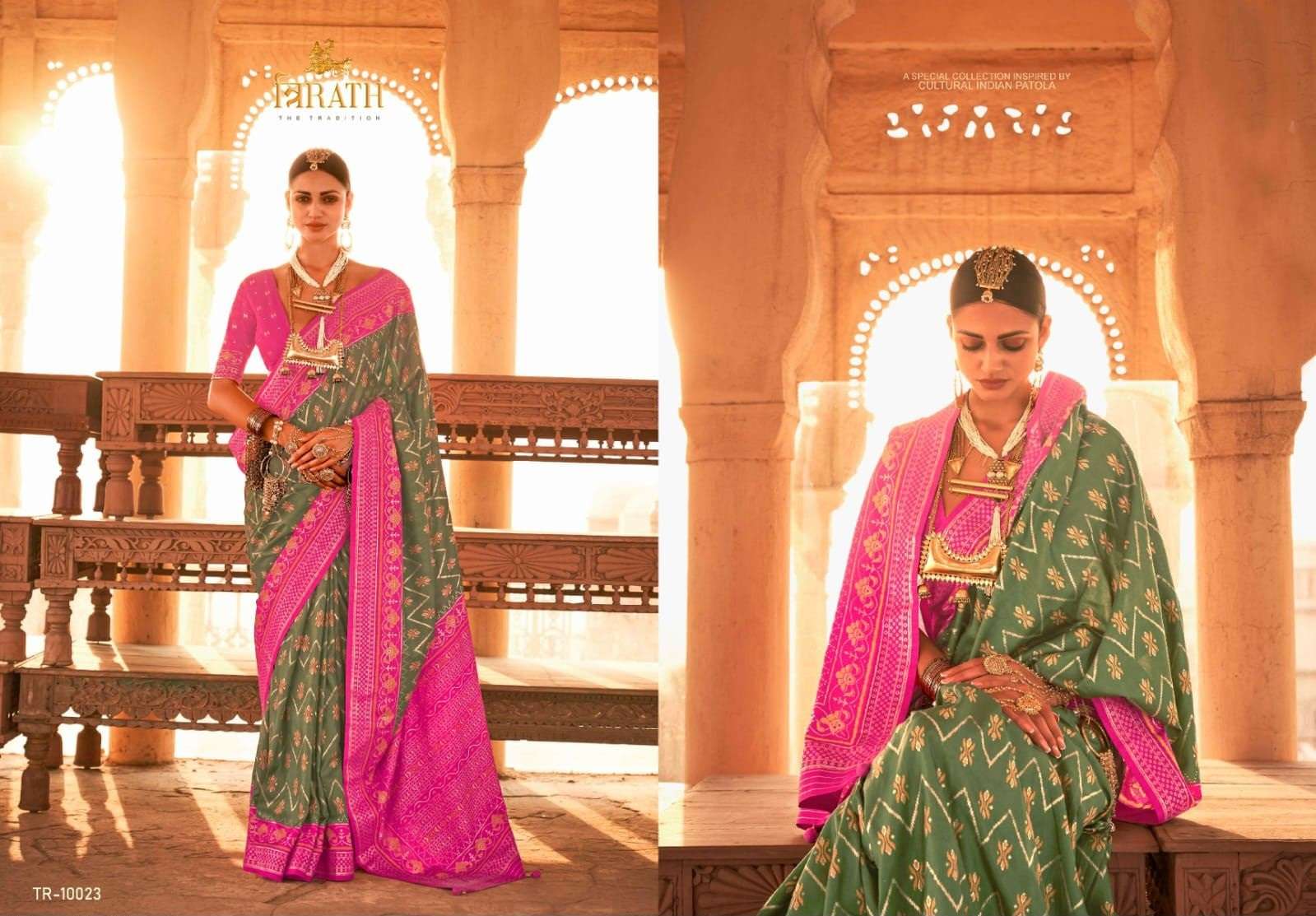 Trirath Pure Patola Vol 2 Heavy Silk Saree Wholesale catalog
