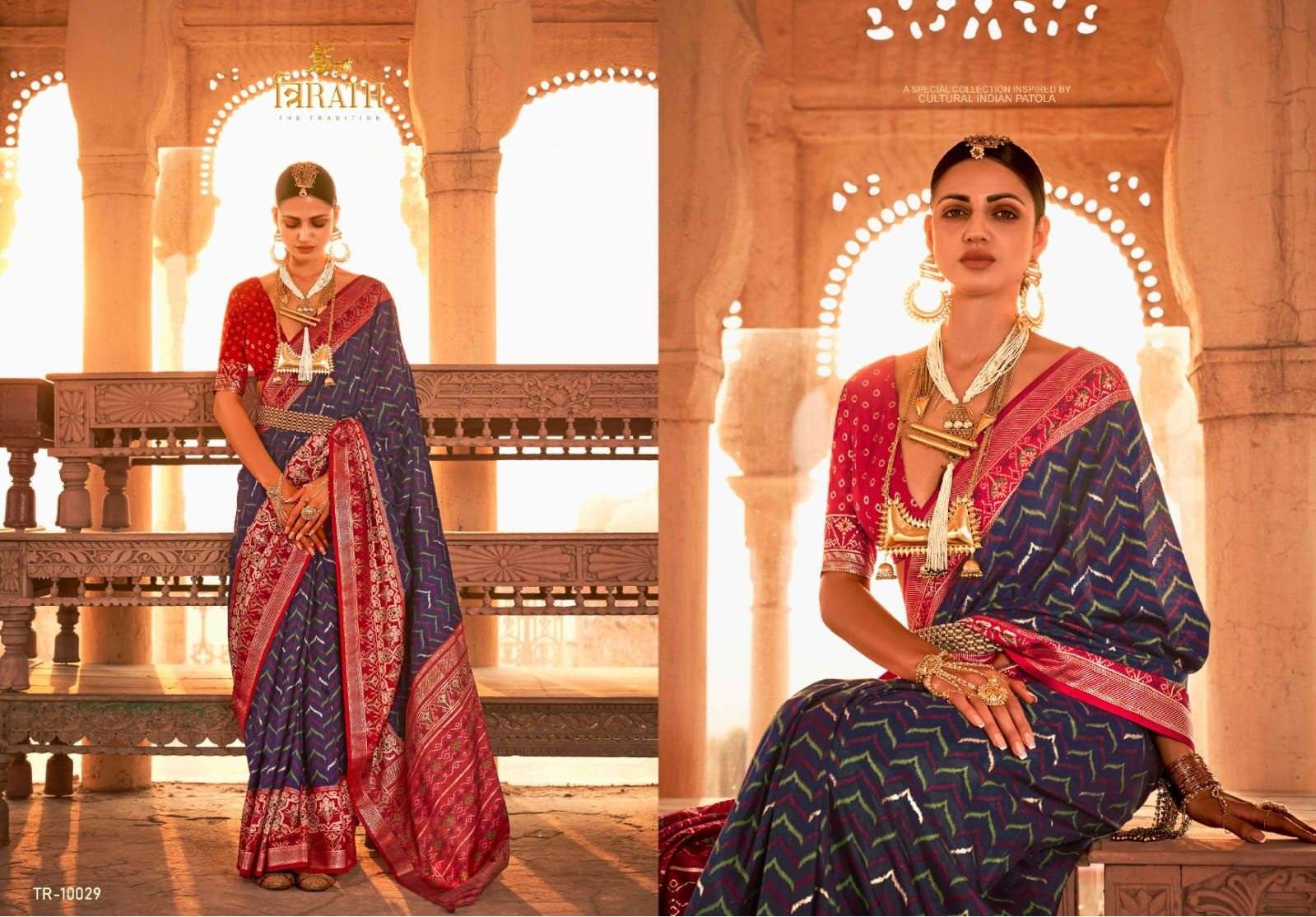 Trirath Pure Patola Vol 2 Heavy Silk Saree Wholesale catalog