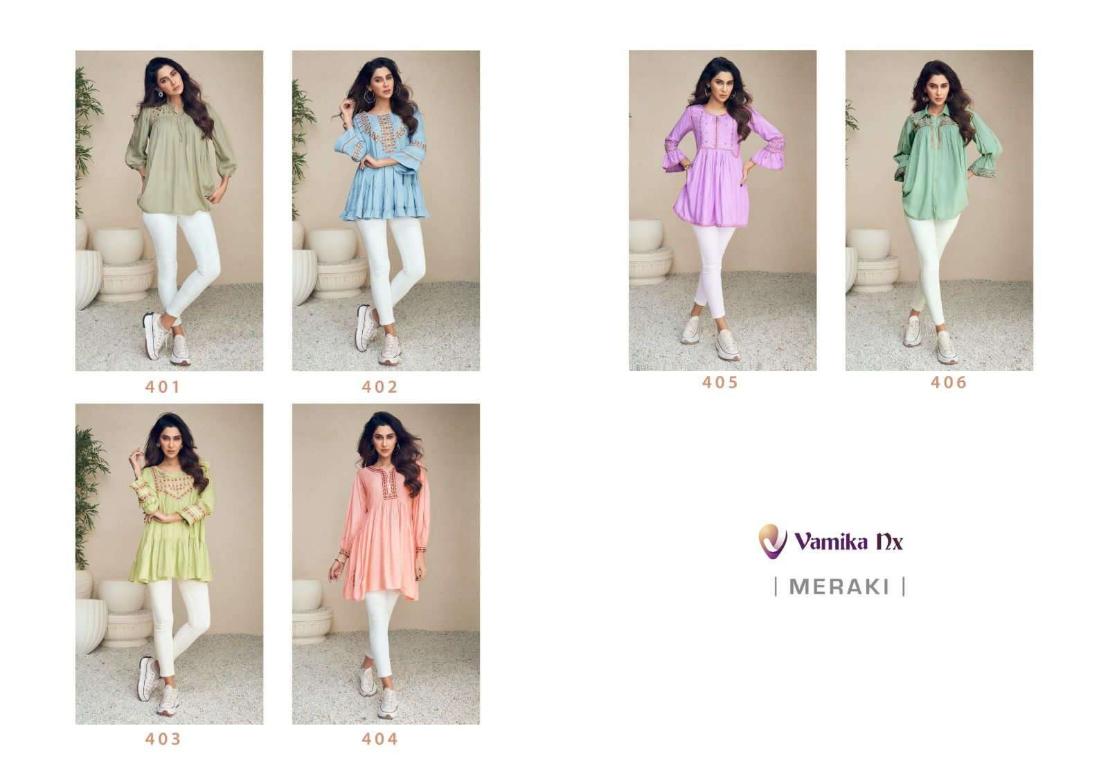 TUNIC COLLECTION MEERAKI Kurti Wholesale catalog