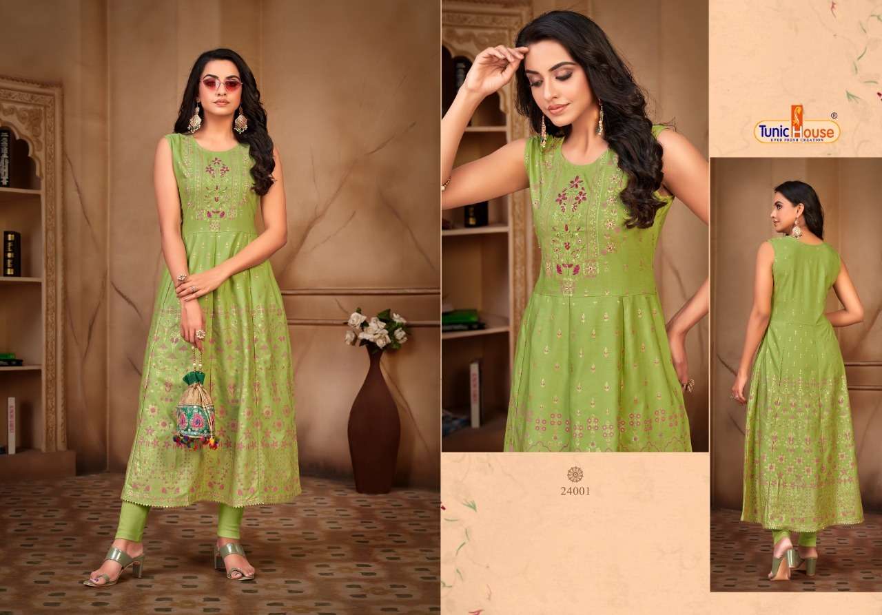TUNIC HOUSE PANKHUDI-ANNARKALI Kurti Wholesale catalog