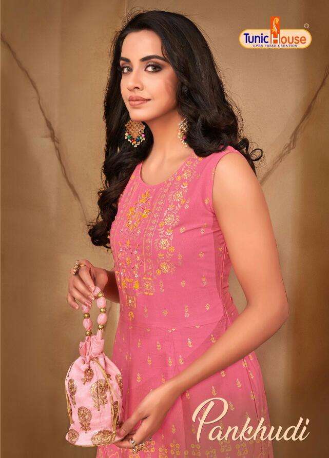 TUNIC HOUSE PANKHUDI-ANNARKALI Kurti Wholesale catalog