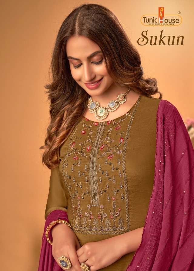 TUNIC HOUSE  SOFT SILK with HAND WORK & EMBROIDERY Kurti Wholesale catalog