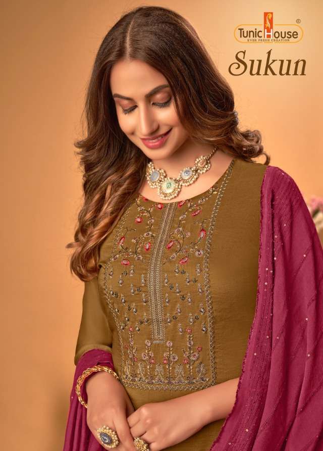 TUNIC HOUSE  SOFT SILK with HAND WORK & EMBROIDERY Kurti Wholesale catalog